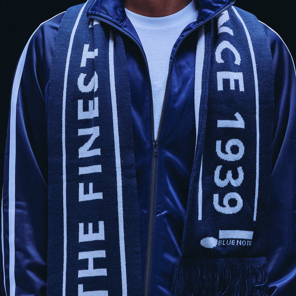 Blue Note Soccer Club Scarf Closeup