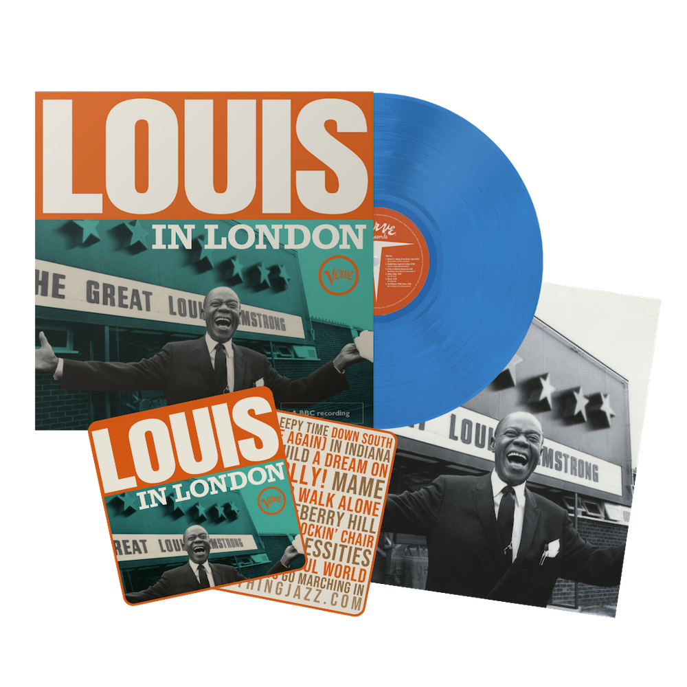 Louis Armstrong - Louis In London (Opaque Sky Blue LP) Bundle