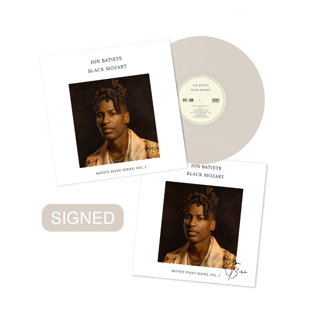 Jon Batiste: Black Mozart Signed Cream White