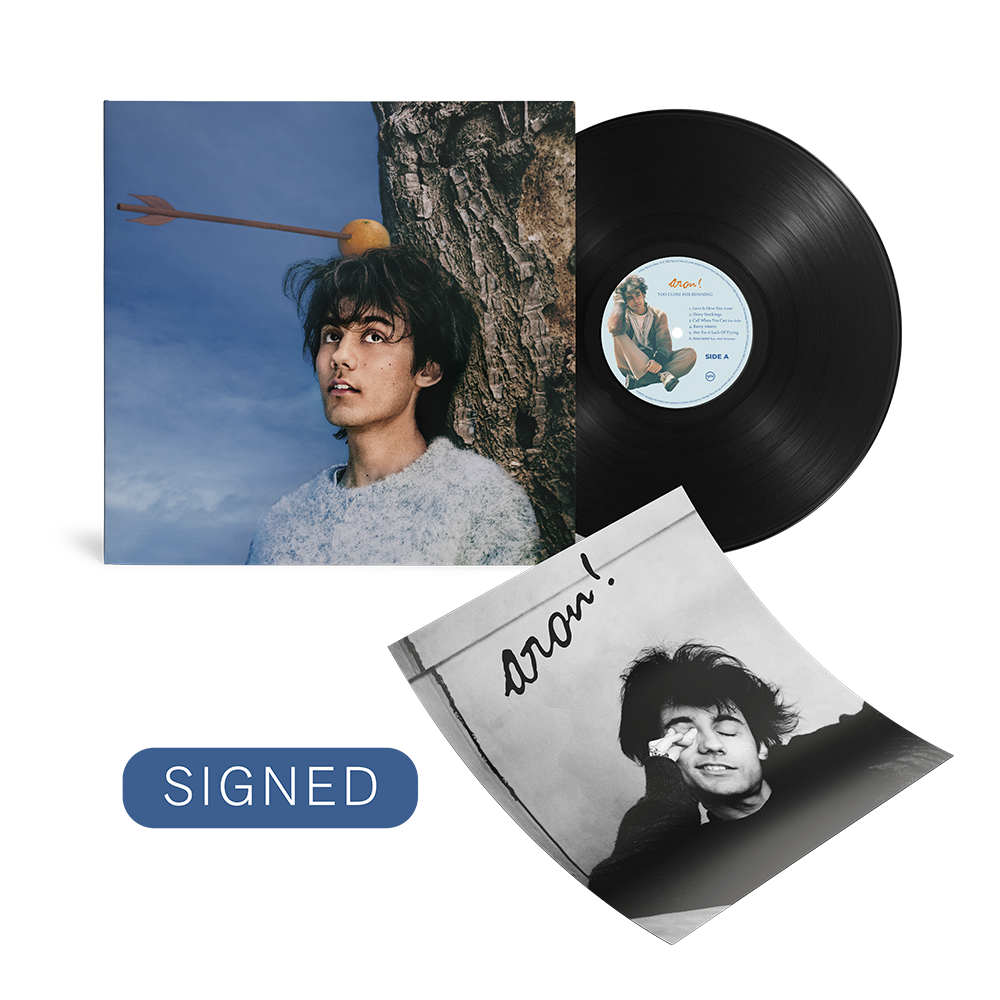 aron!: Too Close For Running LP + signed art card